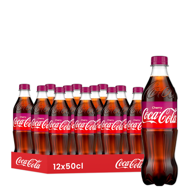 Coca-Cola Cherry, pack de 12 bouteilles de 50cl.