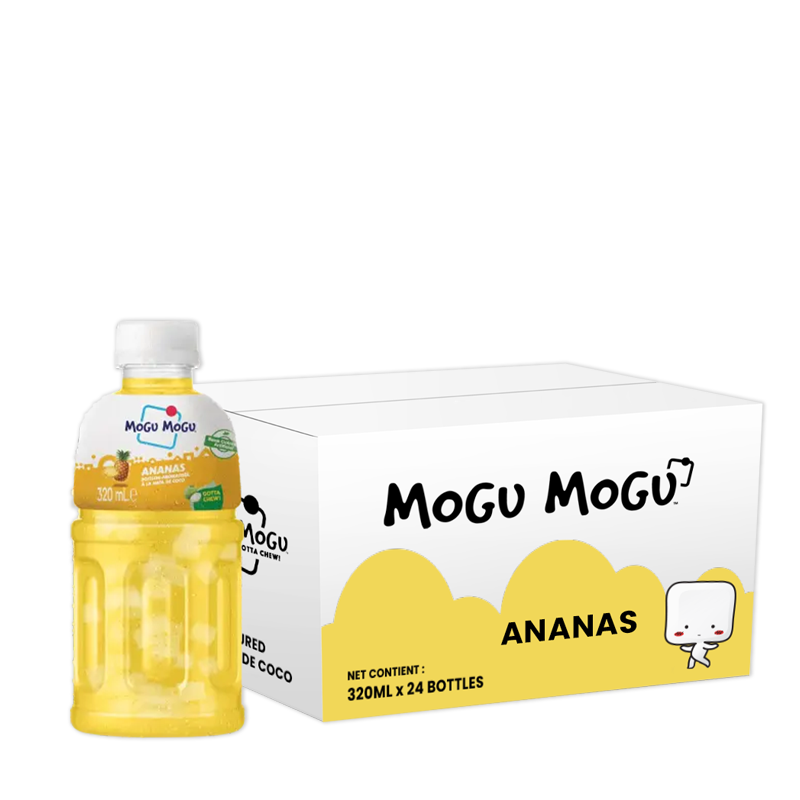 Mogu Mogu Ananas, pack de 24 bouteilles de 32cl.