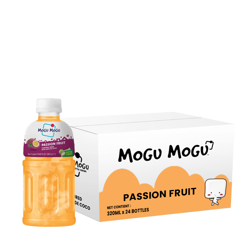 Mogu Mogu Fruit de la Passion, pack de 24 bouteilles de 32cl.