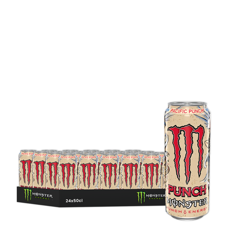 Monster Energy Juiced Pacific Punch, pack de 24 canettes de 50 cl.