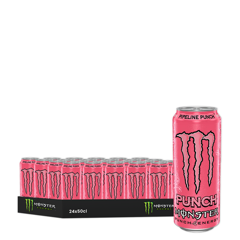 Monster Energy Juiced Pipeline Punch, pack de 24 canettes de 50 cl.