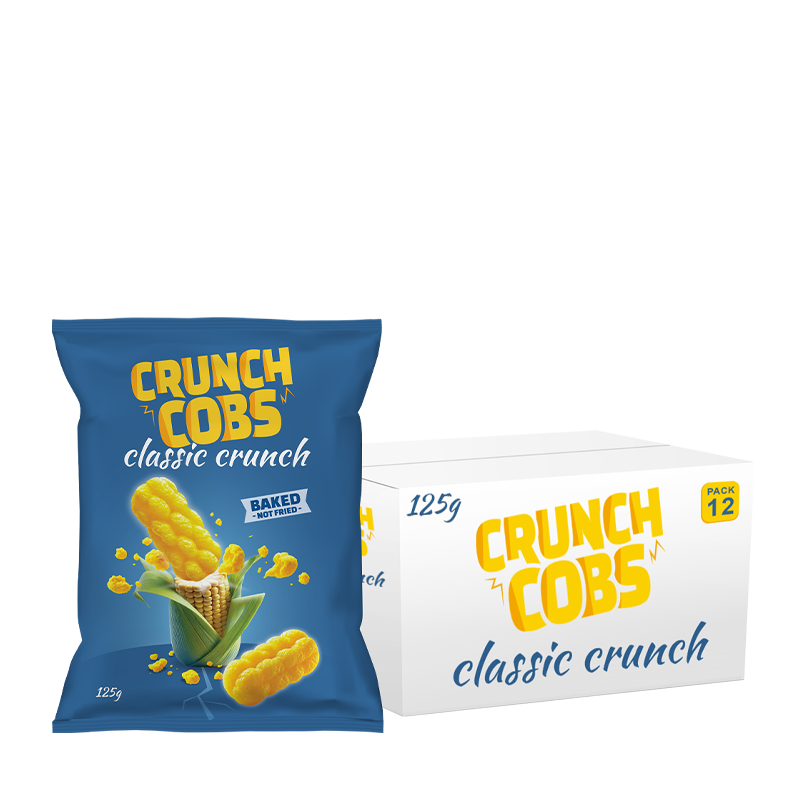 Crunch Cobs Classic Crunch, pack de 12 unités de 125 g.