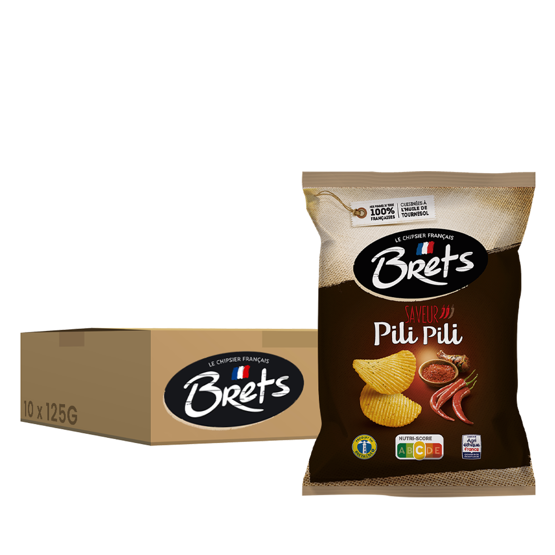 Brets Pili Pili, pack de 10 unités de 125 g.