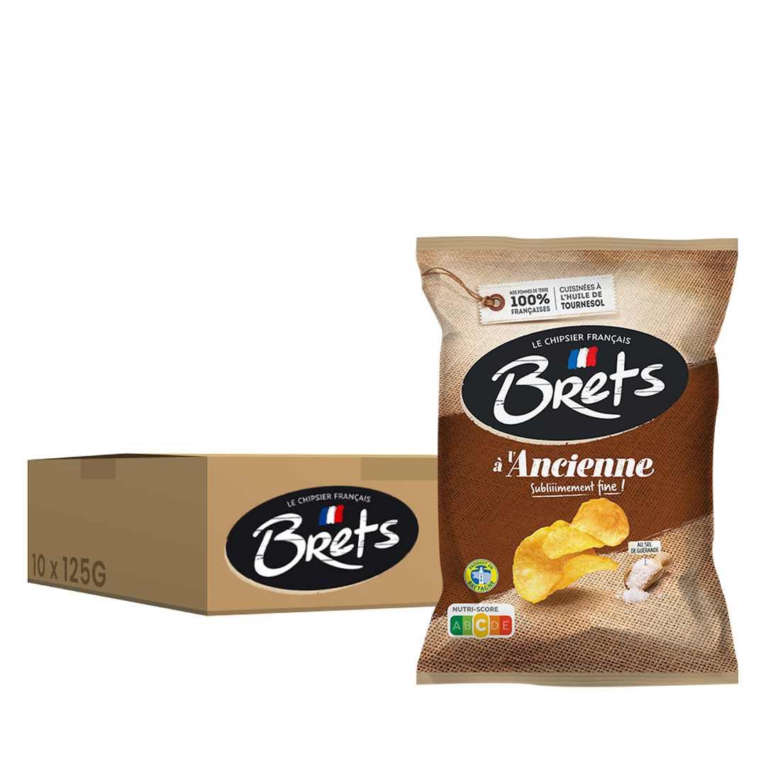 Brets Nature à l’Ancienne, pack de 10 unités de 125 g.