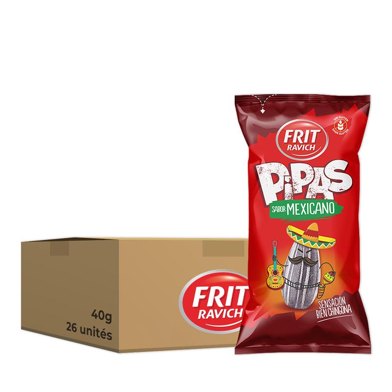 Frit Pipas saveur barbecue, pack de 26 unités de 40g.