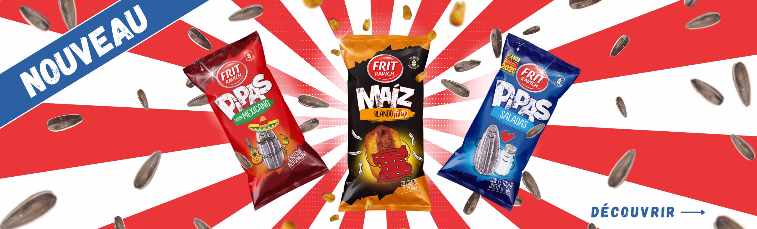 Nouveauté : Frit pipas et graines de maïs