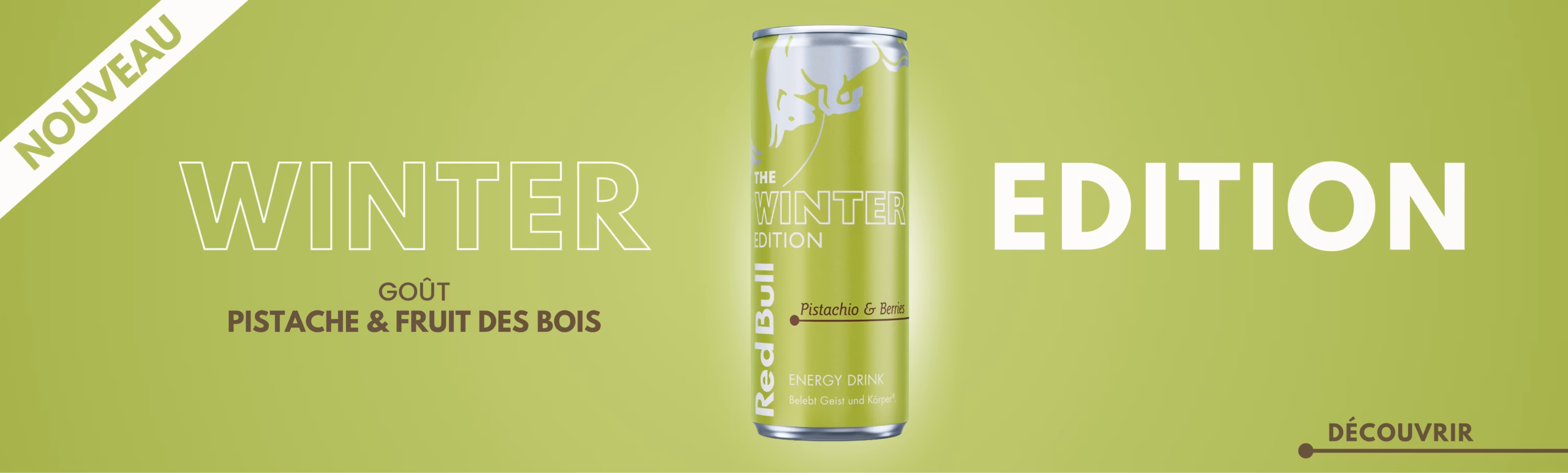 La nouvelle Red Bull Winter Edition : Pistache et Fruit des bois